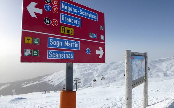 Flims Laax Falera: orientation within ski resorts – Orientation Laax/Flims/Falera
