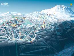 Trail map Gaustablikk – Rjukan