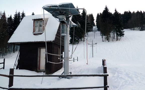 Skiing near Mariánská