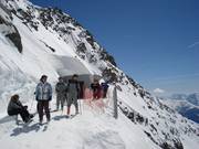 Exit of the ski tunnel at Pic Blanc