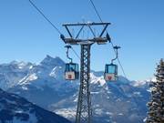 Barboleuse-Les Chaux - 4pers. Gondola lift (monocable circulating ropeway)
