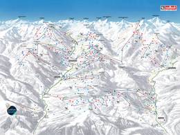 Trail map Saalbach Hinterglemm Leogang Fieberbrunn (Skicircus)