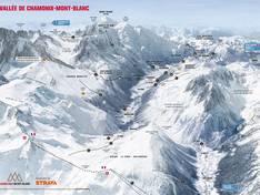 Trail map Les Chosalets