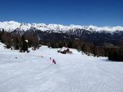 Slopes at the six-seater chairlift Zirbenjet