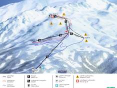 Trail map Tetnuldi – Mestia