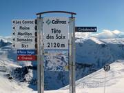 Signage in the ski area