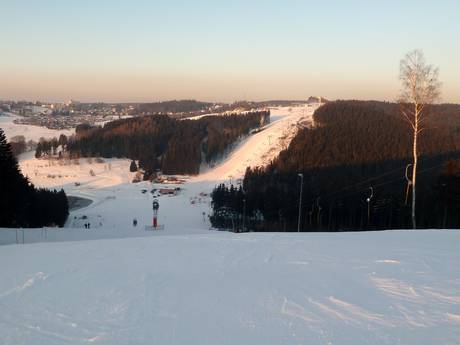 Saxony (Sachsen): size of the ski resorts – Size Schöneck (Skiwelt)