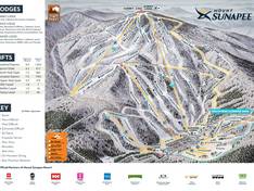 Trail map Mt. Sunapee