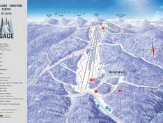 Trail map Gače