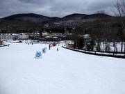 Children's slope Harfang des Neiges in the valley area