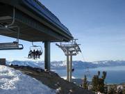 View from the highest point at 3,060 m in the Heavenly ski area