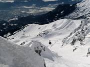View of the ski area at the Seegrube