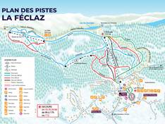 Trail map La Féclaz