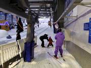 At the platter lift, the bar is handed to you.