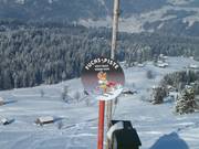 catchy slope marking "Fuchs"