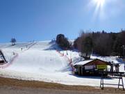 View of the small ski area Petersberg