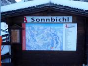 Overview map at the Sonnbichl lift