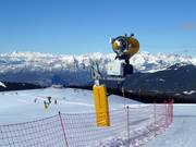 High-performance snow cannon in the Folgaria/Fiorentini ski area