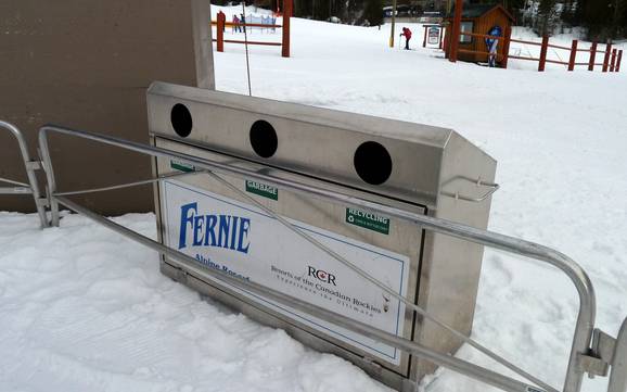 Lizard Range: environmental friendliness of the ski resorts – Environmental friendliness Fernie