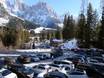 Fiemme Mountains: access to ski resorts and parking at ski resorts – Access, Parking San Martino di Castrozza
