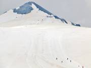 View of the Geister platter lifts in front of the distinctive Geisterspitze
