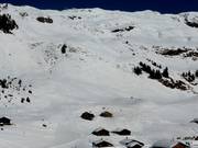 Off-piste descents between Hochsträss and Mägisalp