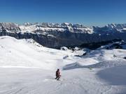 Challenging slope at the Leist