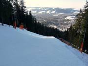 Start of the difficult slope