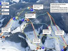 Trail map Münstertal-Wieden
