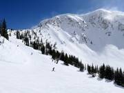 Slope at the Collins chairlift in front of Mt. Baldy