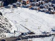 View of the easy ski meadow Prà Nasse