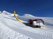 The halfpipe is prepared with great attention to detail.
