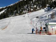 Beginner slope at the Wiesenlift in Obergurgl