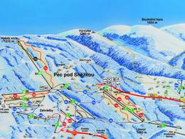 Trail map Pec pod Sněžkou
