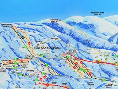 Trail map Pec pod Sněžkou