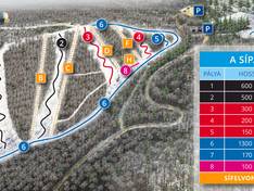 Trail map Bánkút