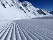 Very good slope grooming in the Lauchernalp ski area