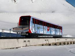 Standseilbahn Höhenweg-Weissfluhjoch 2. Sektion Parsennbahn