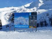 Information board at the Goldried mountain station
