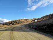 Road to the Cardrona ski area