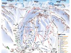 Trail map Las Leñas