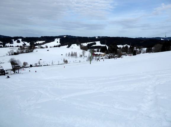View over the Oberwilhams ski slope