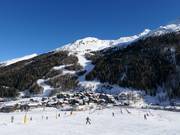 View of the village and the Pfelders ski area