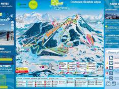 Trail map Les Brasses