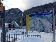 Slope map at the entry point in Flachauwinkl