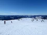 Start of the easy slopes on the Hafjelltoppen
