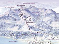Trail map Zwölferhorn – St. Gilgen