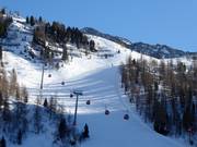 The Sattelhorn piste challenges even the experts