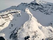Difficult slope in Avoriaz