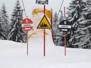 Slope signage in San Vito di Cadore